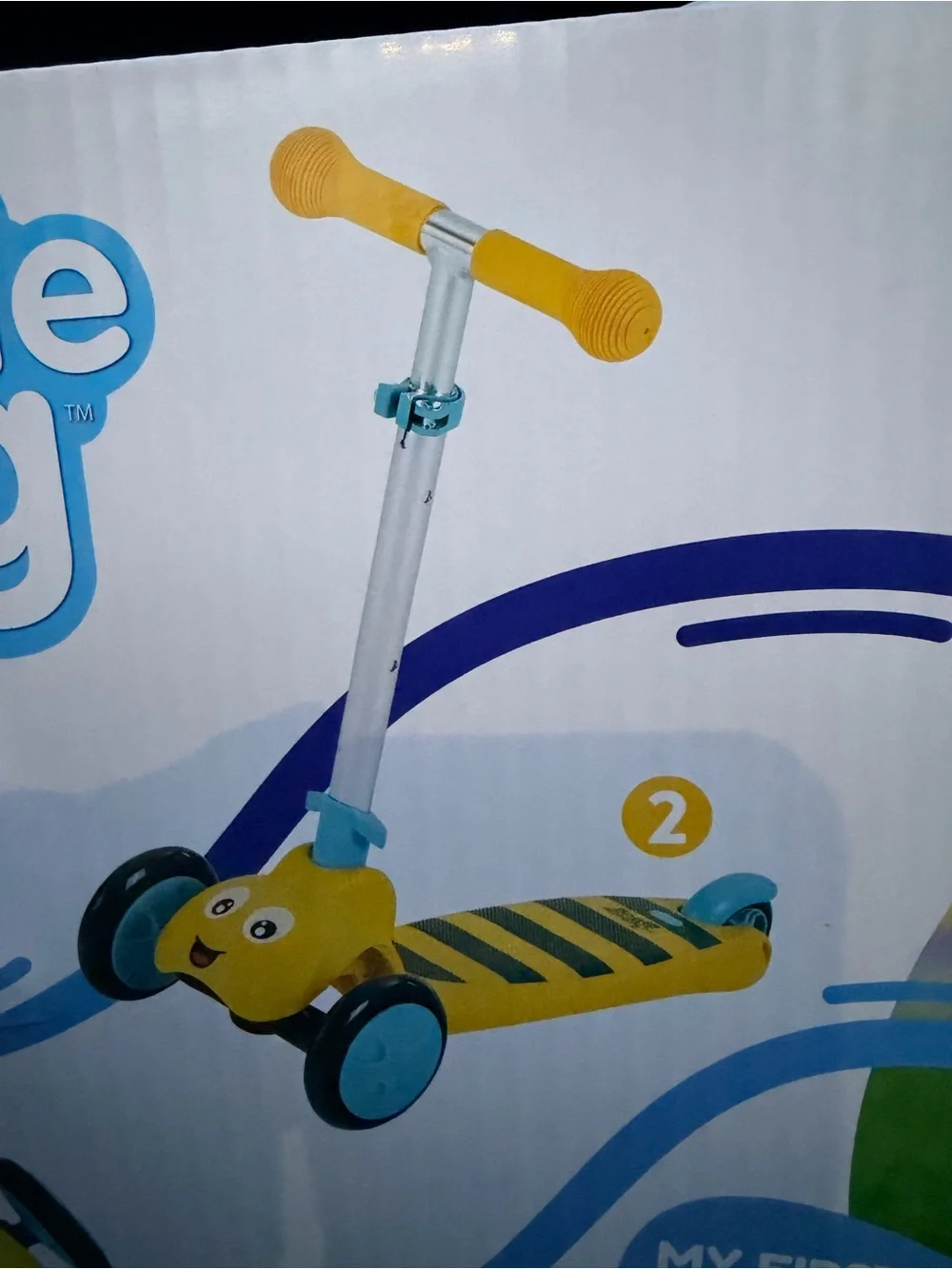 Fold & Go First Scooter - Yellow/Teal